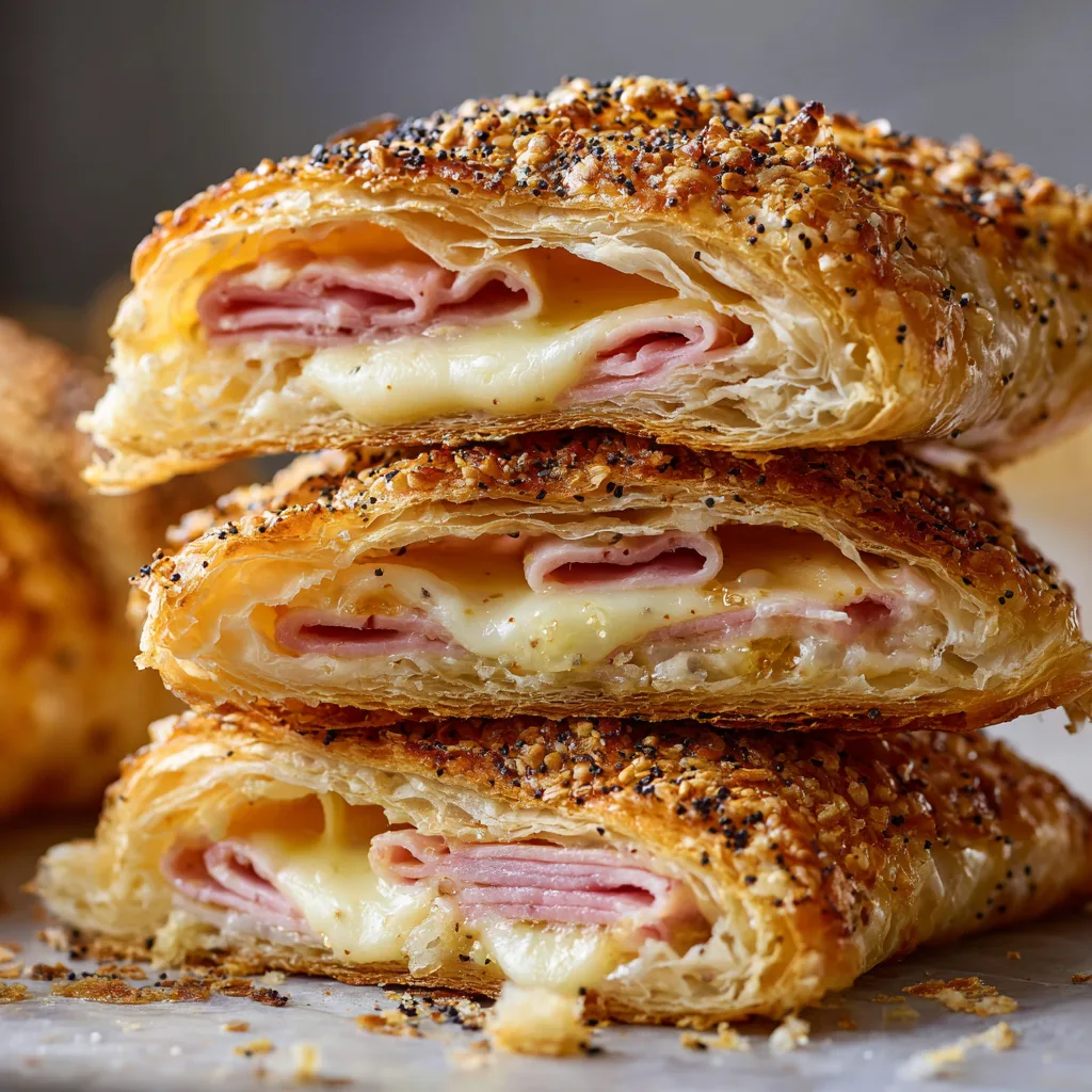 u1891677983 A close up stack of three freshly baked ham and c e966220e b516 4738 80bb 10cf42869c50 2