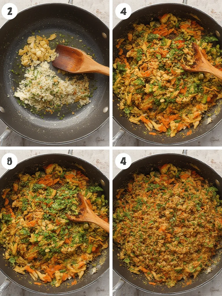 5 Ingredient Veggie Stir Fry steps