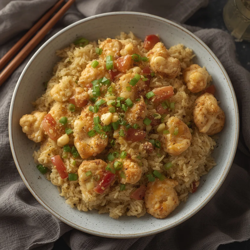 Cauliflower Fried Rice with Chicken