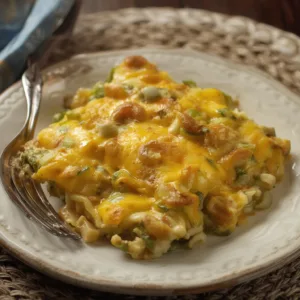 Cheddar & Green Onion Breakfast Casserole