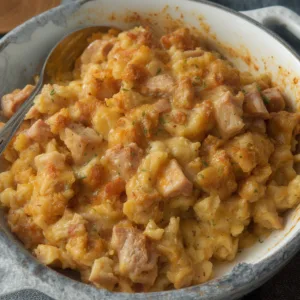 Creamy Hash Brown Ham Casserole