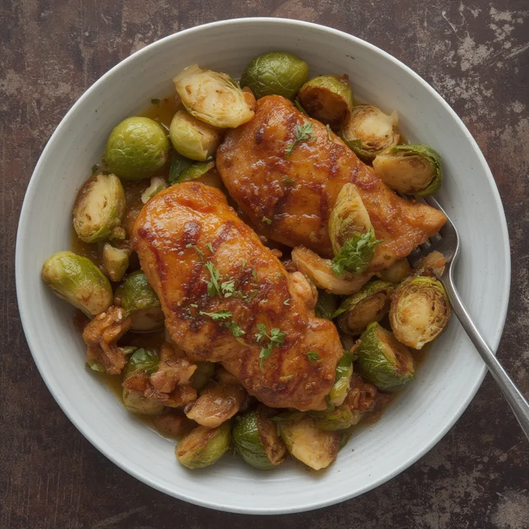 Fall Meal Planning: Maple Glazed Chicken & Brussels Sprouts