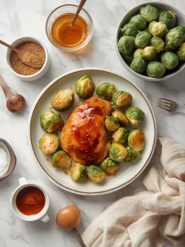 Ingredients for Fall Meal Planning: Maple Glazed Chicken & Brussels Sprouts