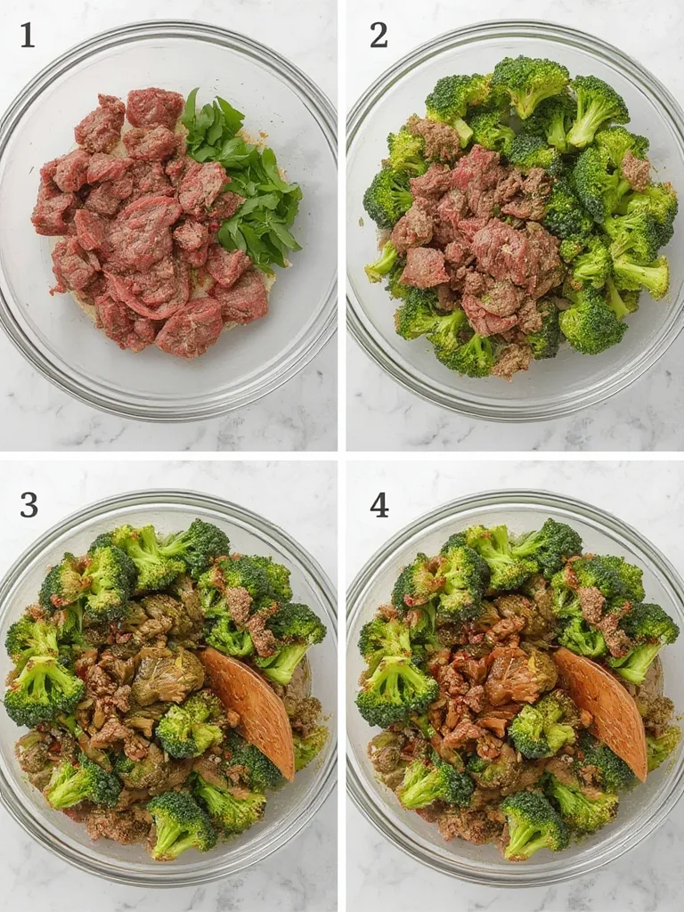Steps to make Healthy Beef and Broccoli