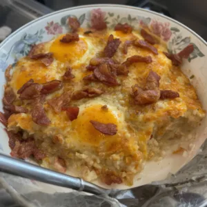 Loaded Bacon & Egg Breakfast Casserole