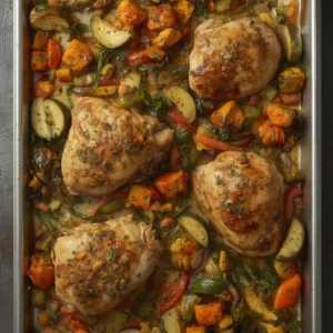 Roasted Veggie & Chicken Sheet Pan
