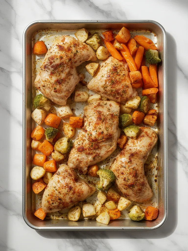 Roasted Veggie & Chicken Sheet Pan: Your Ultimate Solution for Quick Dinner Ideas! 2 Roasted Veggie Chicken Sheet Pan ingredients