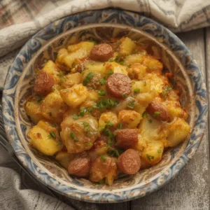 Smoked Sausage Potato Breakfast Casserole