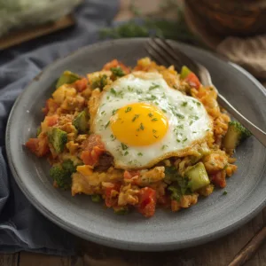 Vegetable Hash Brown Egg Casserole