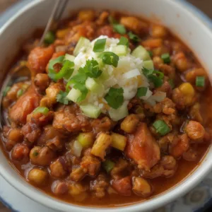 Veggie-Loaded Turkey Chili