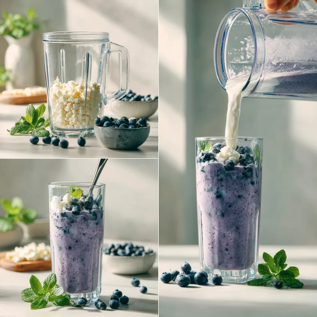 u1891677983 4 panel collage showing 1 Adding cottage cheese b e5c0df3a 63d7 4814 a97f 6ca191468284 3