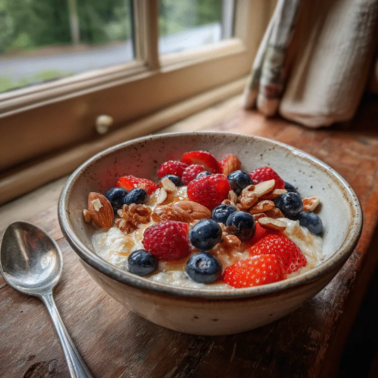 Cottage Cheese Breakfast Bowl with Berries & Nuts