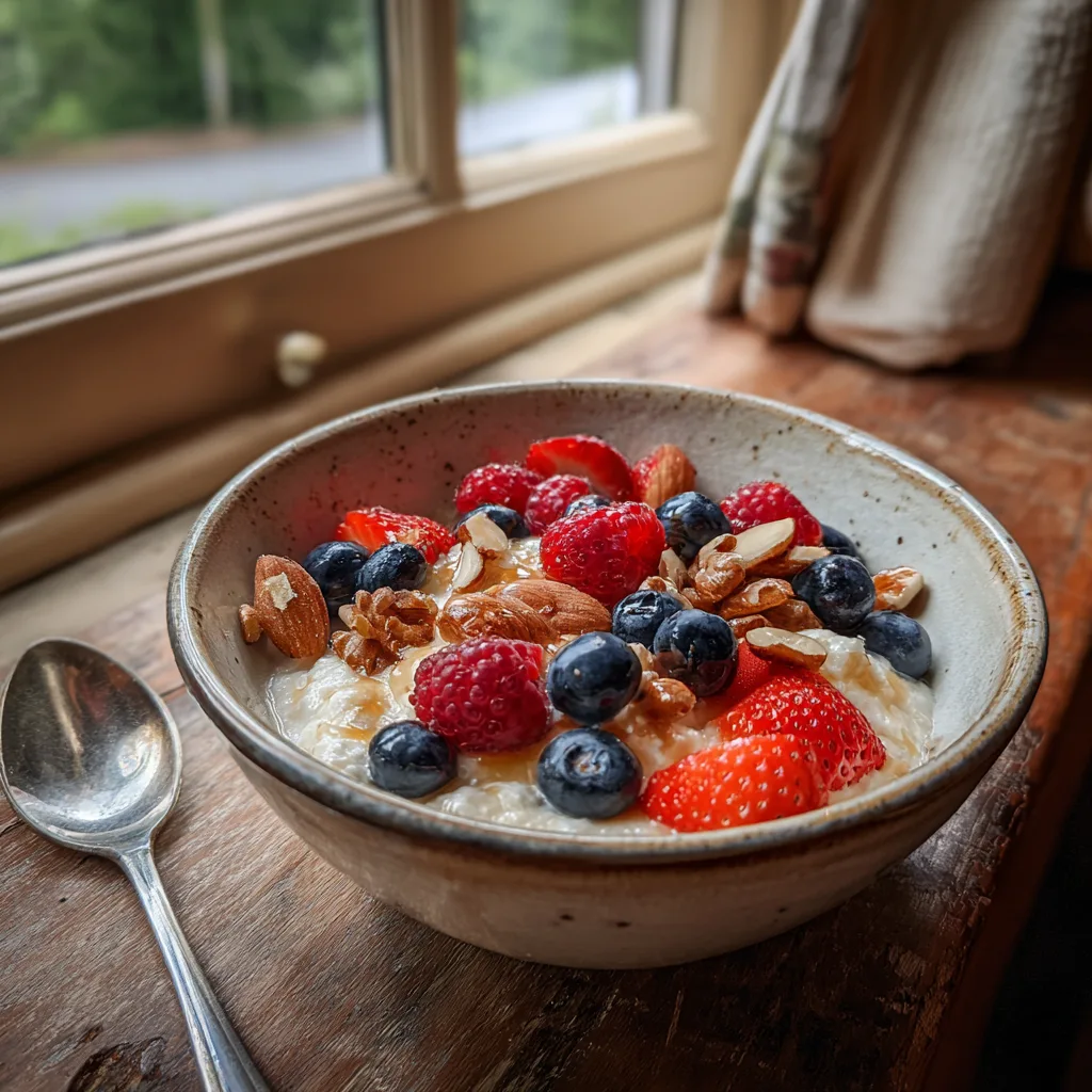 Cottage Cheese Breakfast Bowl with Berries & Nuts