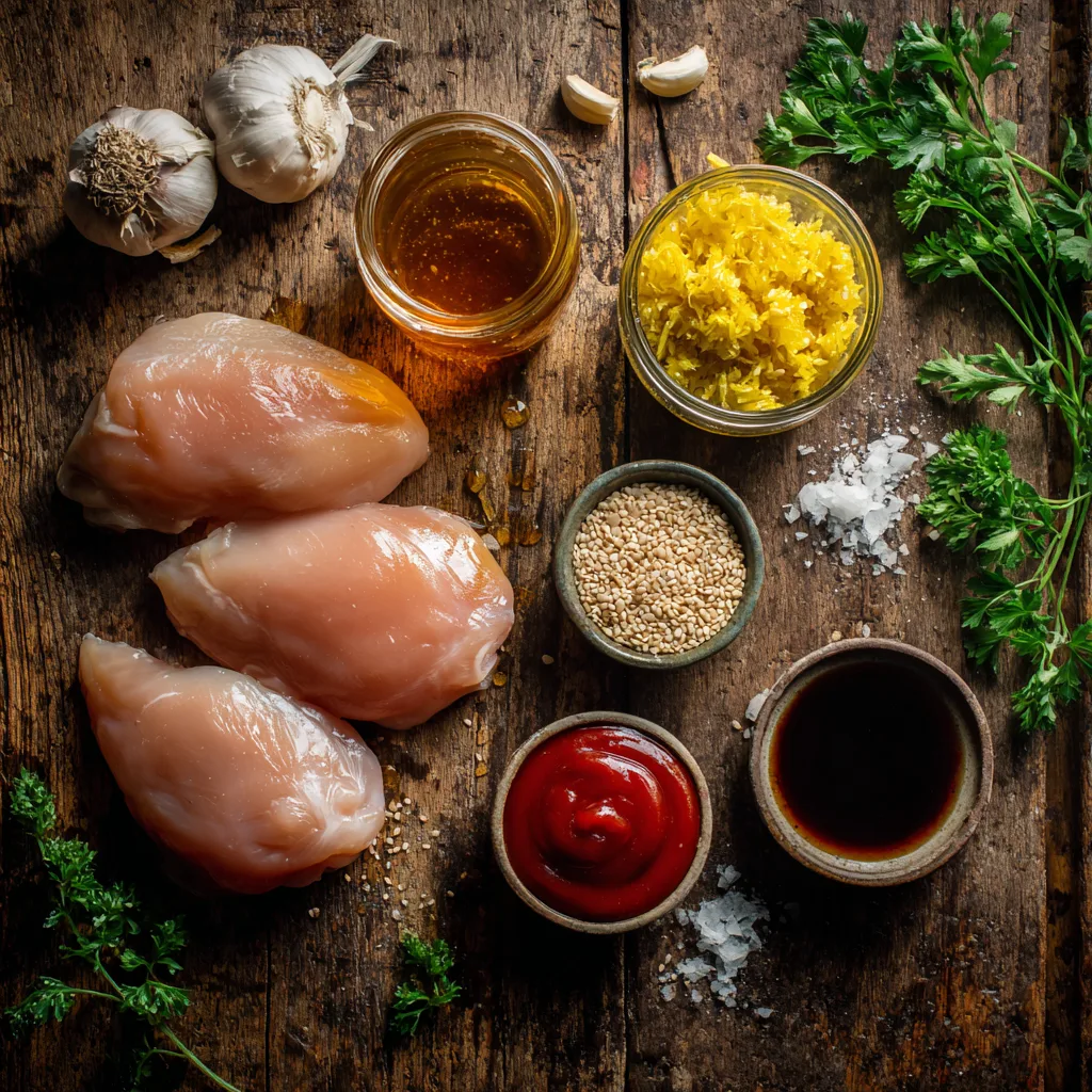 u1891677983 A clean overhead view of all Honey Garlic Chicken dc95e990 6a75 43d9 a04f a07879423a74 2