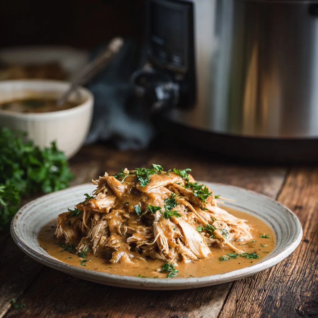 Slow Cooker Chicken and Gravy – A Cozy, Flavor-Packed Dinner Hero 3 u1891677983 A cozy kitchen scene showing Slow Cooker Chicken 851d3ff5 18b0 459e 8816 3e9da390bb58 3