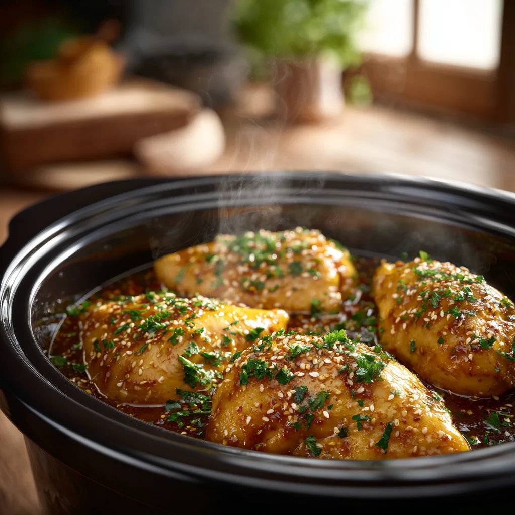 Honey Garlic Chicken Crockpot
