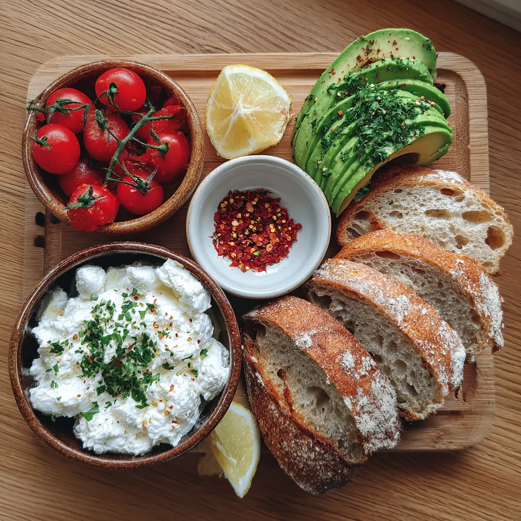 u1891677983 Flat lay arrangement of ingredients cottage chees b8d548bb f6fa 4518 a922 64568fdcc5b2 1