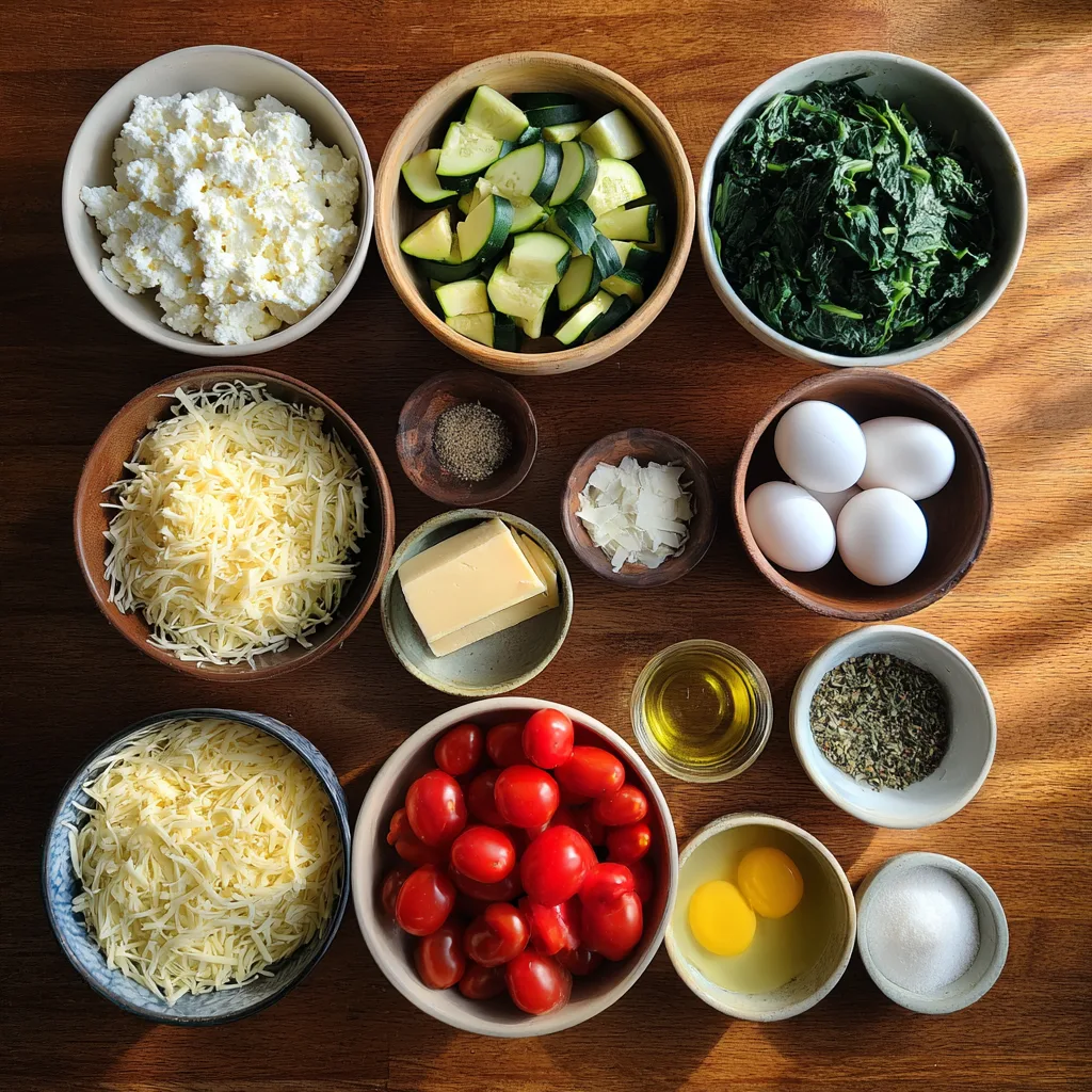 Cottage Cheese Veggie Casserole: A Delicious Twist on Healthy Comfort Food 2 u1891677983 Flat lay ingredients for Cottage Cheese Veggie Ca 04b4aef7 1962 43b0 a8bd 5cbfb5617d96 2