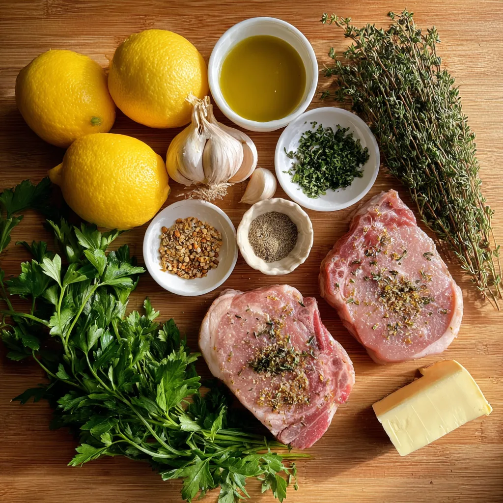 Lemon Herb Pork Chops: Flavor-Packed Pork Chop Recipes You’ll Love 2 u1891677983 Flat lay ingredients for Lemon Herb Pork Chops po ce9be01b badc 4a80 82fe cbf094b05468 1