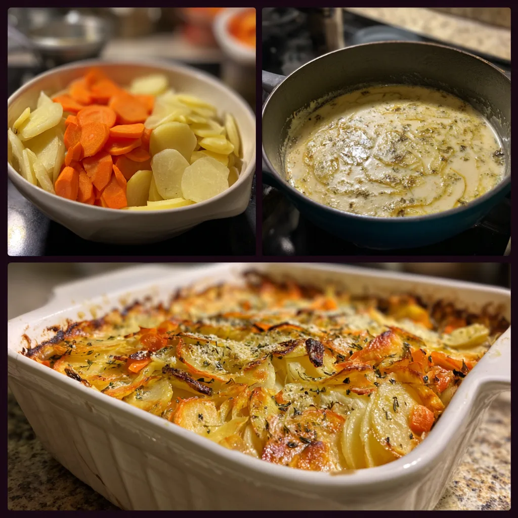 u1891677983 Four panel collage Thinly slicing potatoes carrot c72a0669 baa9 41e4 963f 1b48996e4f3a 2