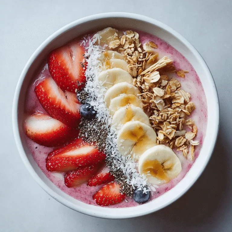 5-Minute Fruit Smoothie Bowl