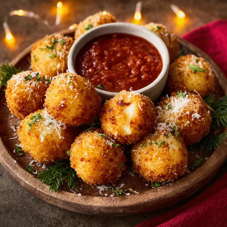 Mini Arancini Balls with Marinara Dip
