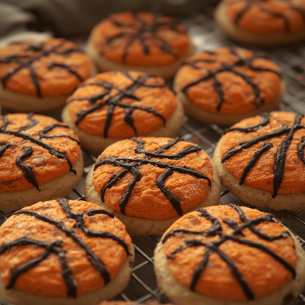 Basketball Cookies Ideas: Slam Dunk Cookies For Winning Banquets & Parties! 4 Basketball banquet cookies final result