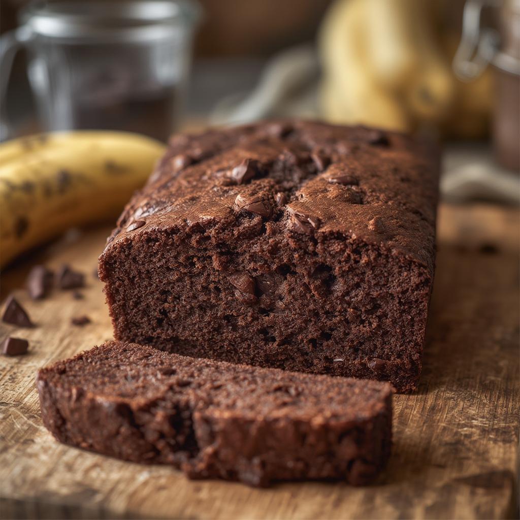 Butter Free Chocolate Banana Bread
