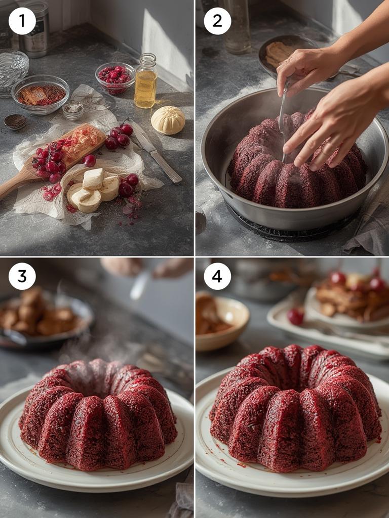 Cherry Burgundy Bundt Cake 2