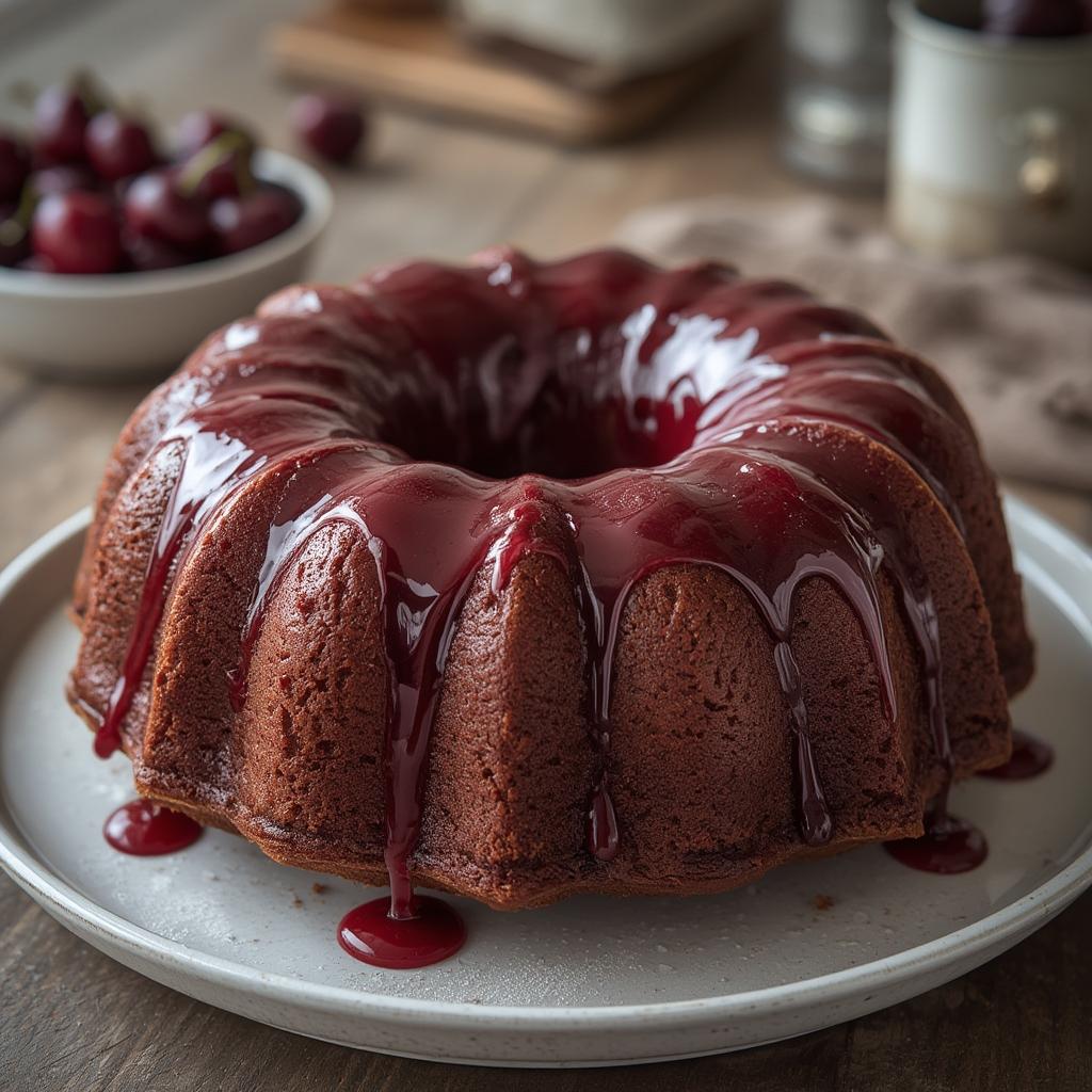 Cherry Burgundy Bundt Cake