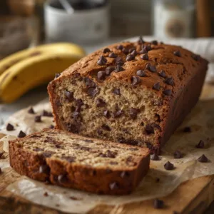 Ultimate Chocolate Chip Banana Bread : No Butter , Super Moist & Homemade ! 6 Chocolate Chip Banana Bread No Butter