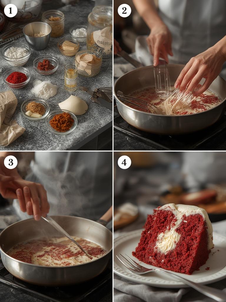 Cream Cheese Stuffed Red Velvet Pound Cake 2