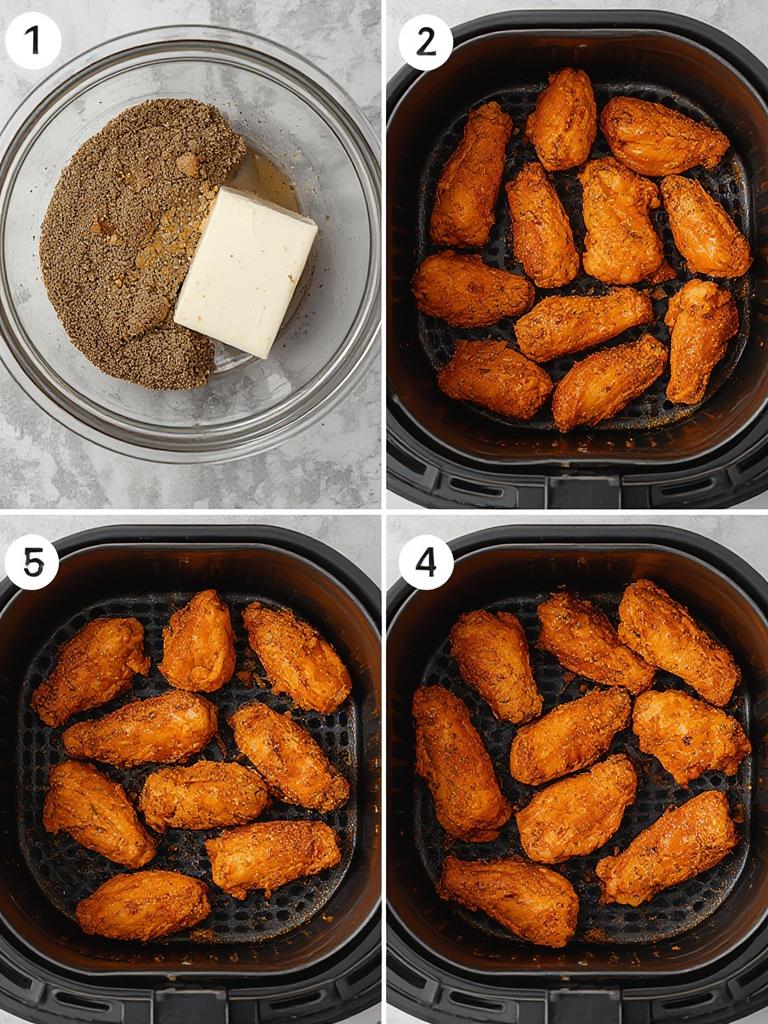Crispy Air Fryer Buffalo Wings 2