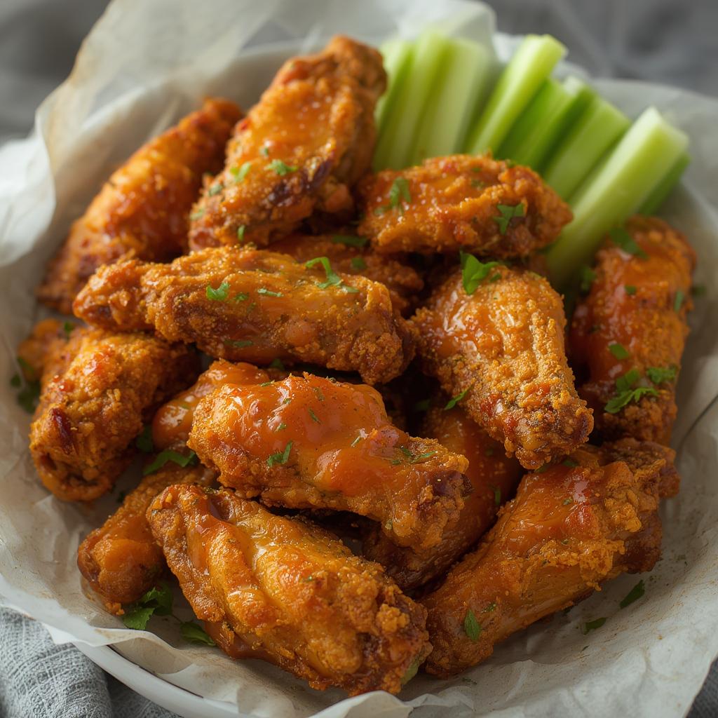 Crispy Air Fryer Buffalo Wings