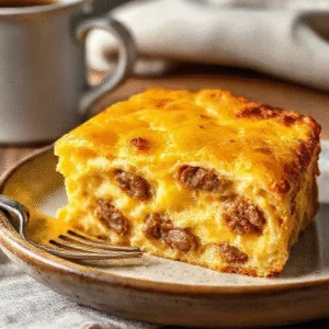 Classic Sausage Egg and Cheese Bake