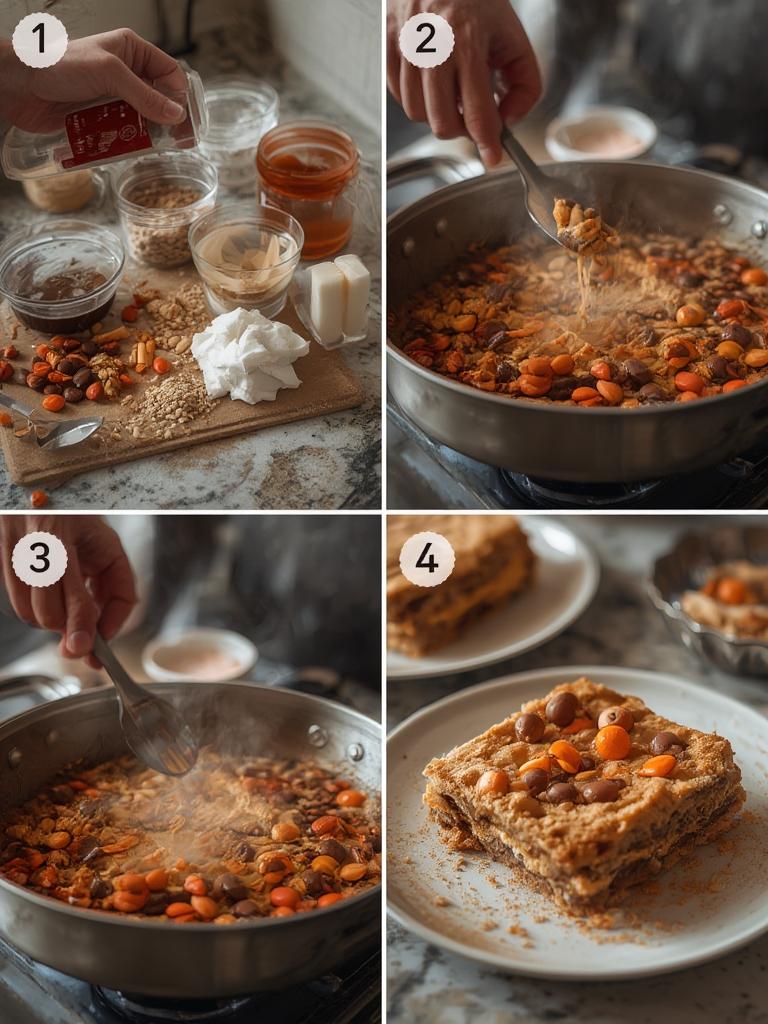 Irresistible Reeses Pieces Cookie Bars 2