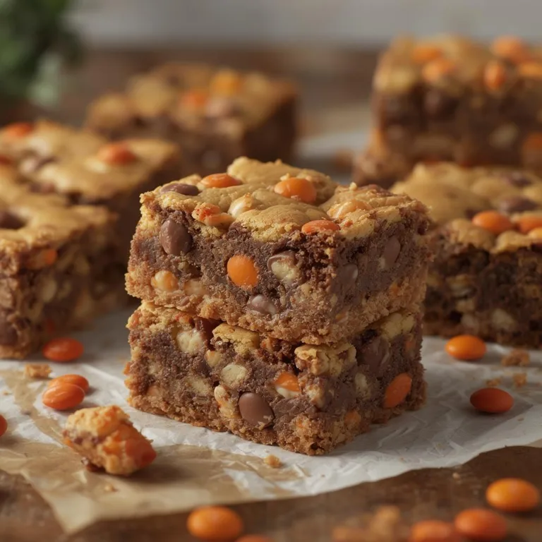 Irresistible Reese’s Pieces Cookie Bars
