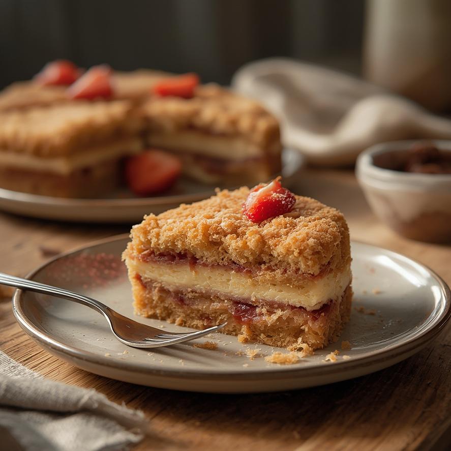Neapolitan Cake with Freeze Dried Strawberries 3