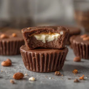 Protein Reeses Cups with Cottage Cheese Filling