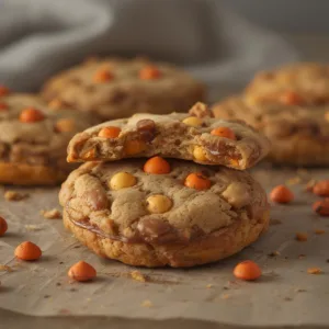 Reese Pieces Cookies (Crispy-Edge Version)