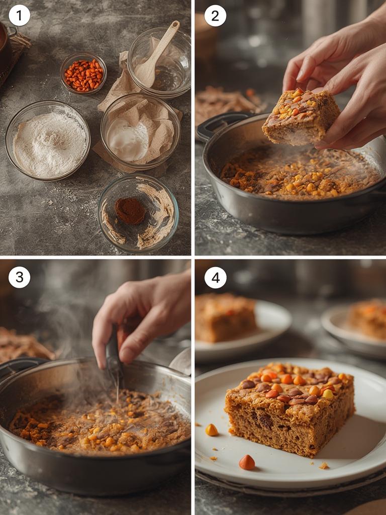 Reeses Pieces Peanut Butter Blondies 2