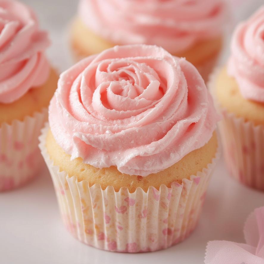 Rose Buttercream Cupcakes: Baby In Bloom Bliss & Pink Baby Shower Inspiration 5 Rose Buttercream Cupcakes 7