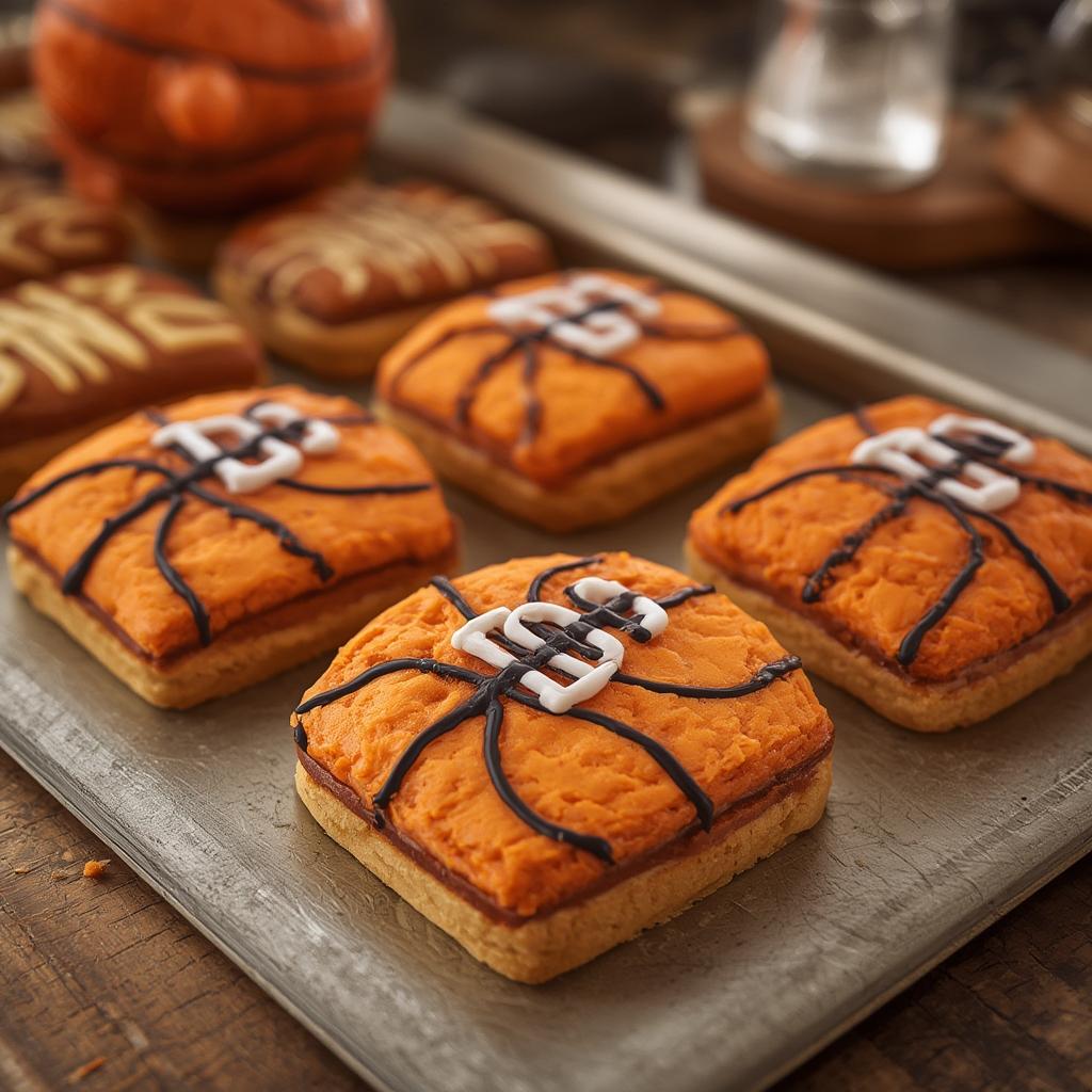 Basketball Cookies Decorated : Slam Dunk Tailgate Basketball Bars & Party Bites! 4 Tailgate Basketball Bars