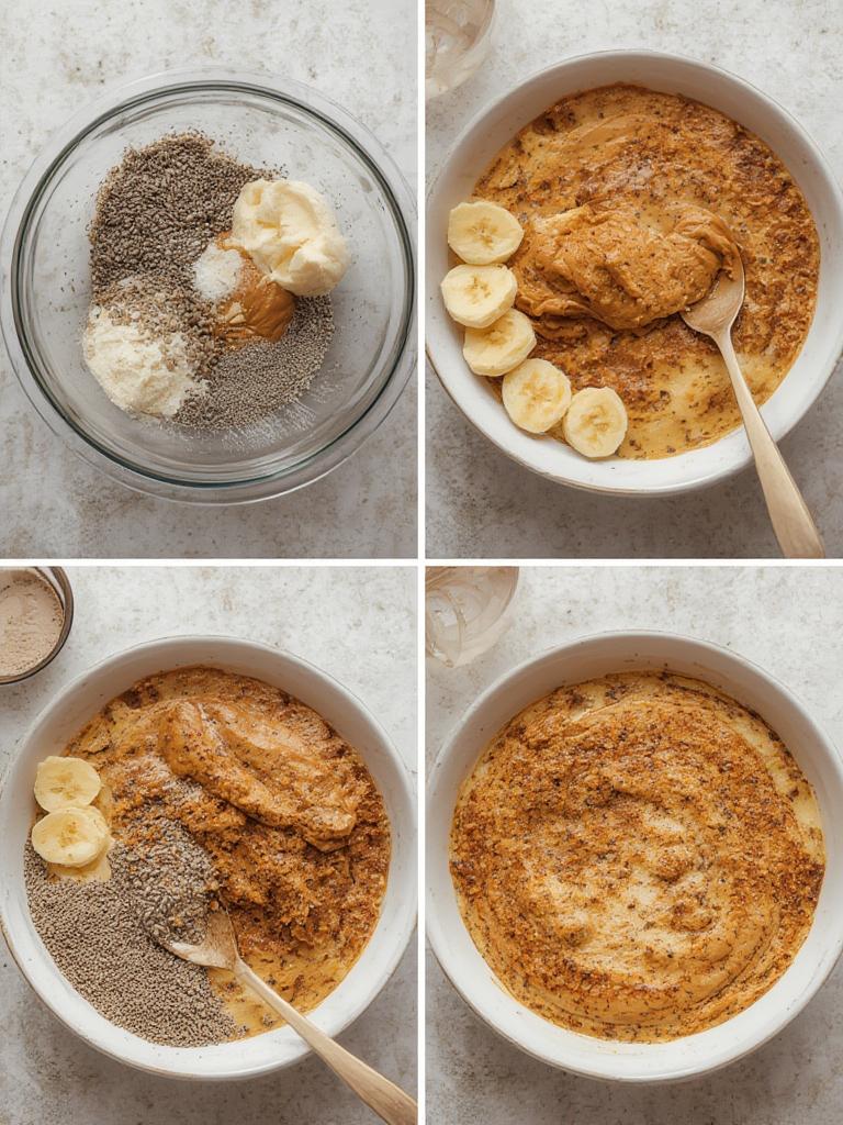 Mixing batter for baked pancake bowls