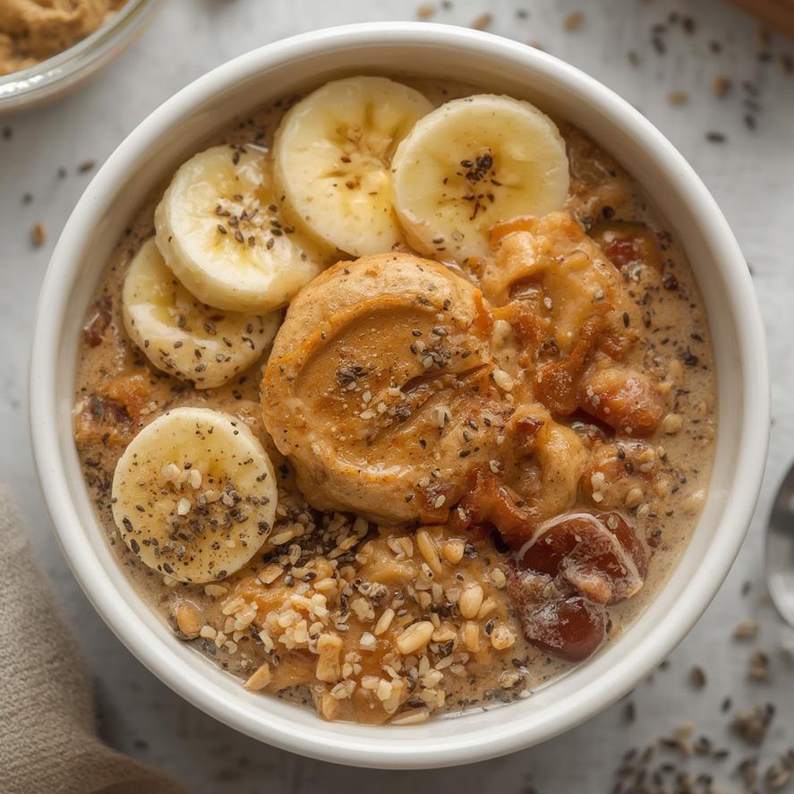 Pancake bowls with fresh fruit toppings