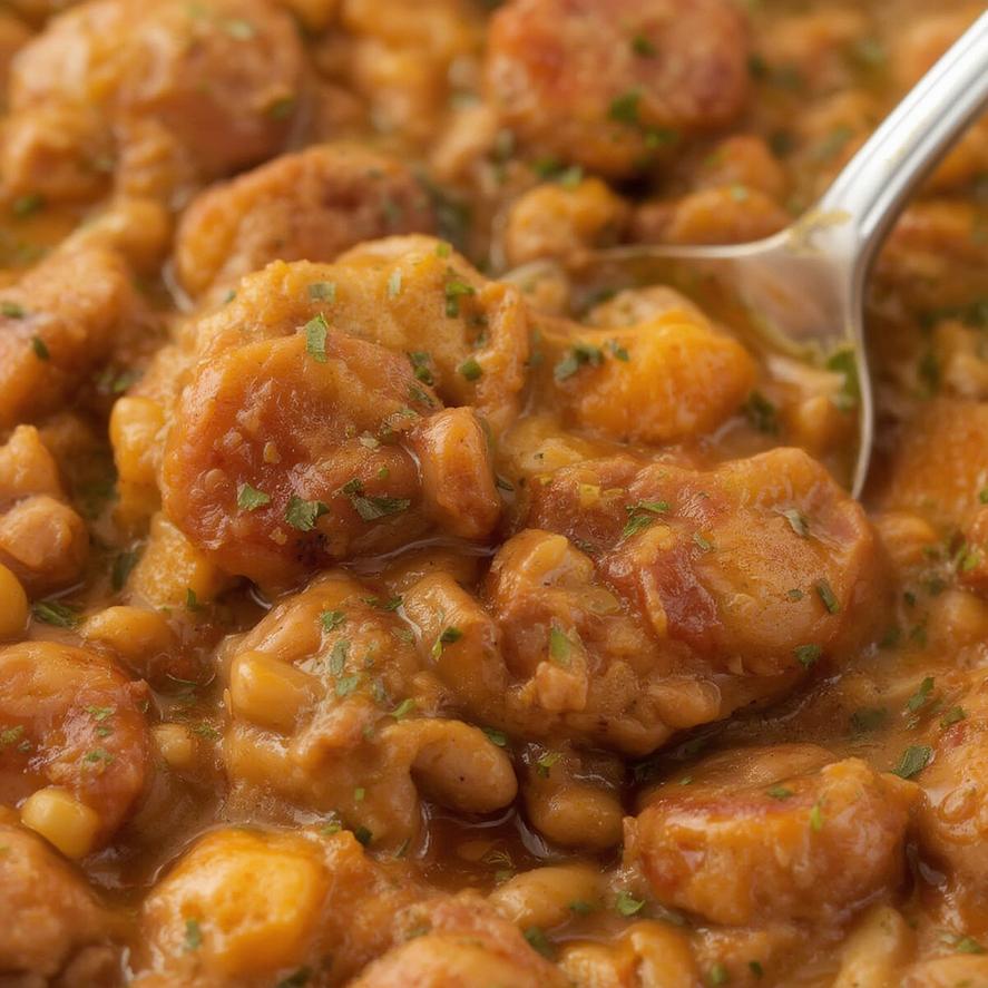 Cheesy Smoked Sausage Bake 8