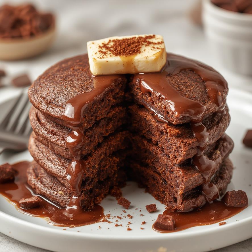 Pancakes with toppings