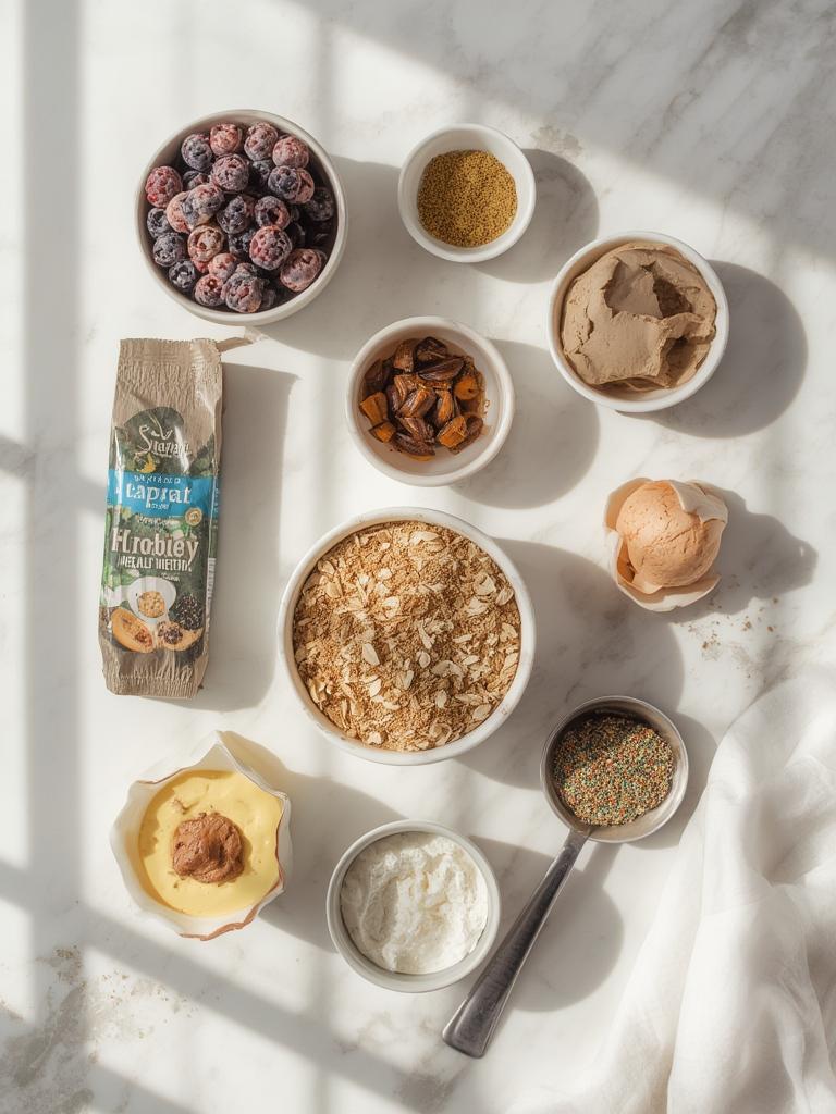 Aesthetic Smoothie Bowl: Easy Brunch Recipes & Healthy Food Ideas For Breakfast Inspo! 2 Feta Eggs ingredients arranged beautifully