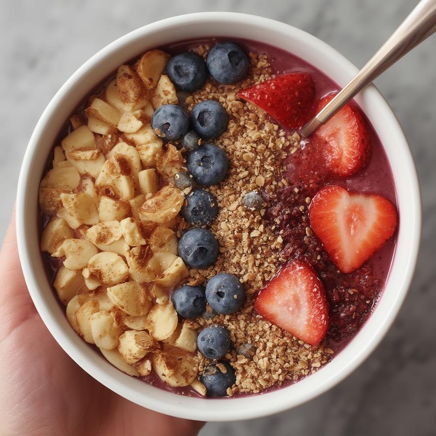 Aesthetic Smoothie Bowl: Easy Brunch Recipes & Healthy Food Ideas For Breakfast Inspo! 5 Feta eggs close-up with herbs