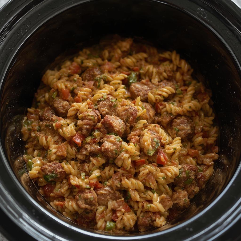 Orzo Sausage Primavera